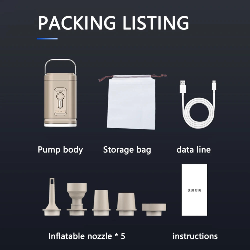 Mattress Air Pump 2 in 1, Lightweight