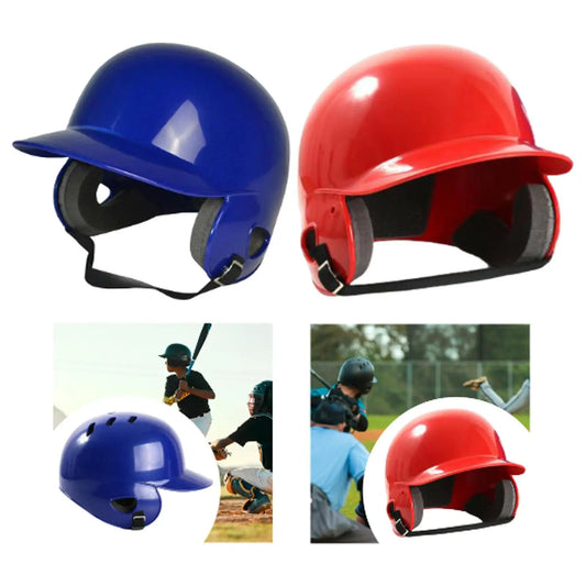 Baseball Batting Helmet Shock Absorbing 12.2x8.27x8.27inch Double Eear Guard for Game Sports Outdoors Training Competition