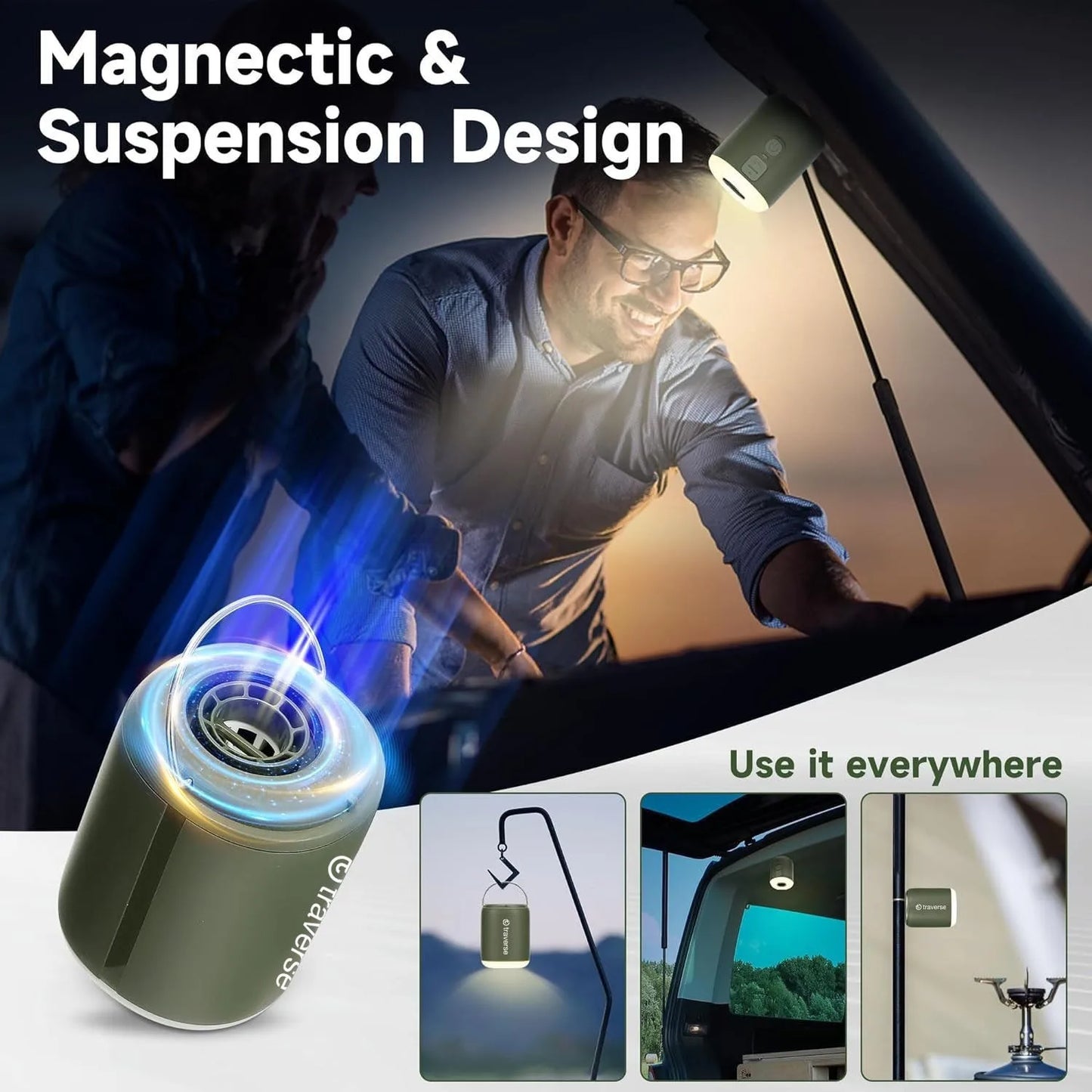 Nano Inflatable Pump with Built-In Lantern