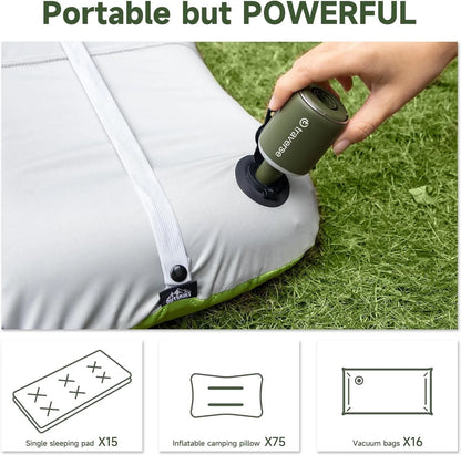 Nano Inflatable Pump with Built-In Lantern
