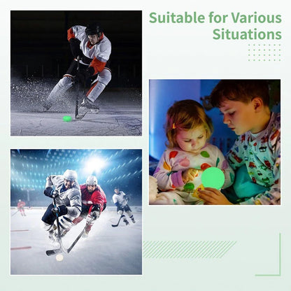 3.54x1.18 In Glow in The Dark Hockey Puck