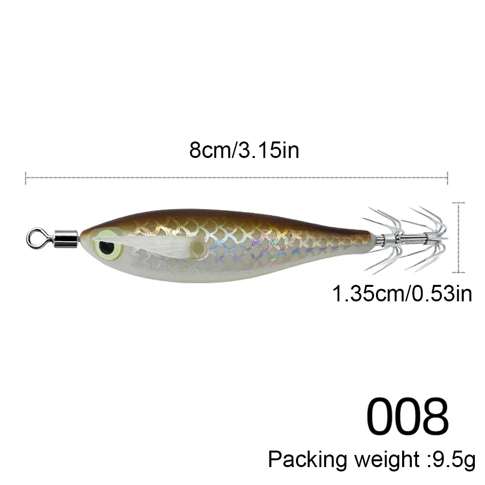 Squid Jig Hook Fishing Lure Luminous