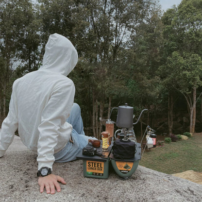 Folding Table Top Heavy Duty Mini Shelf Metal Aluminum Alloy for Stanley Lunch Box 9.4L Camping Gear