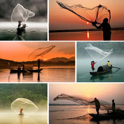 Hand Cast Net Easy Throw 3.6/4.8M