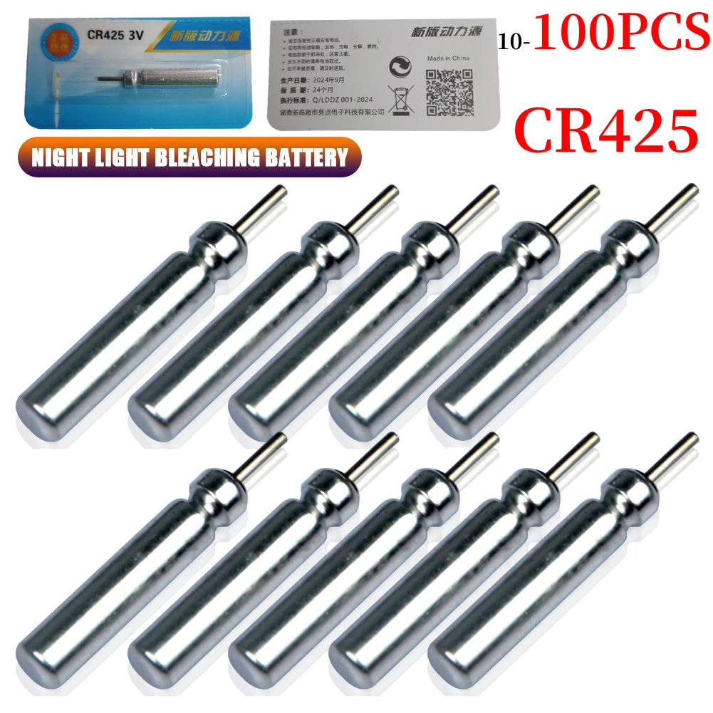 10-100PCS Fishing Floats Battery CR425