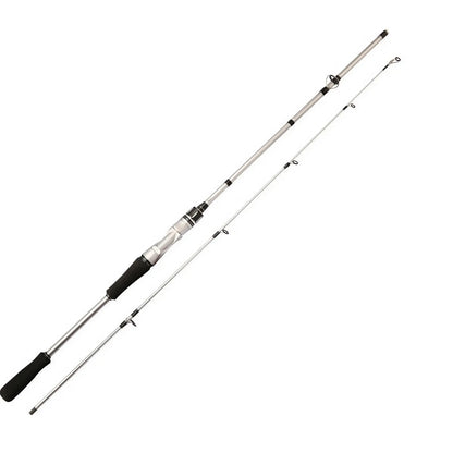 70.86 inch-Silvery Carbon Fiber Fishing Rod