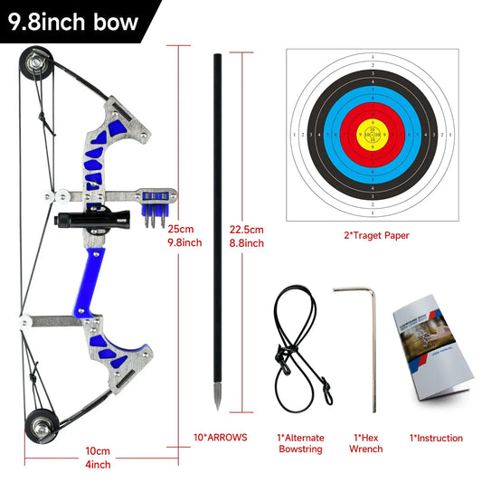 Mini Archery Bow Set 9.8"