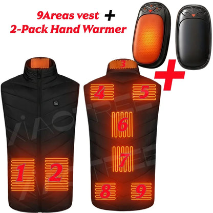 Heated Vest Men Jacket  Womens  Usb