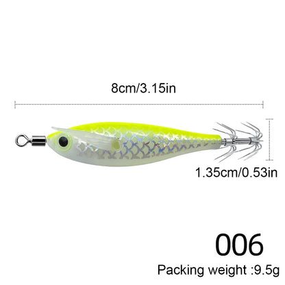 Squid Jig Hook Fishing Lure Luminous