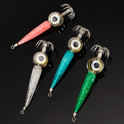 Deep Sea LED Glowing Cuttlefish Squid Lures