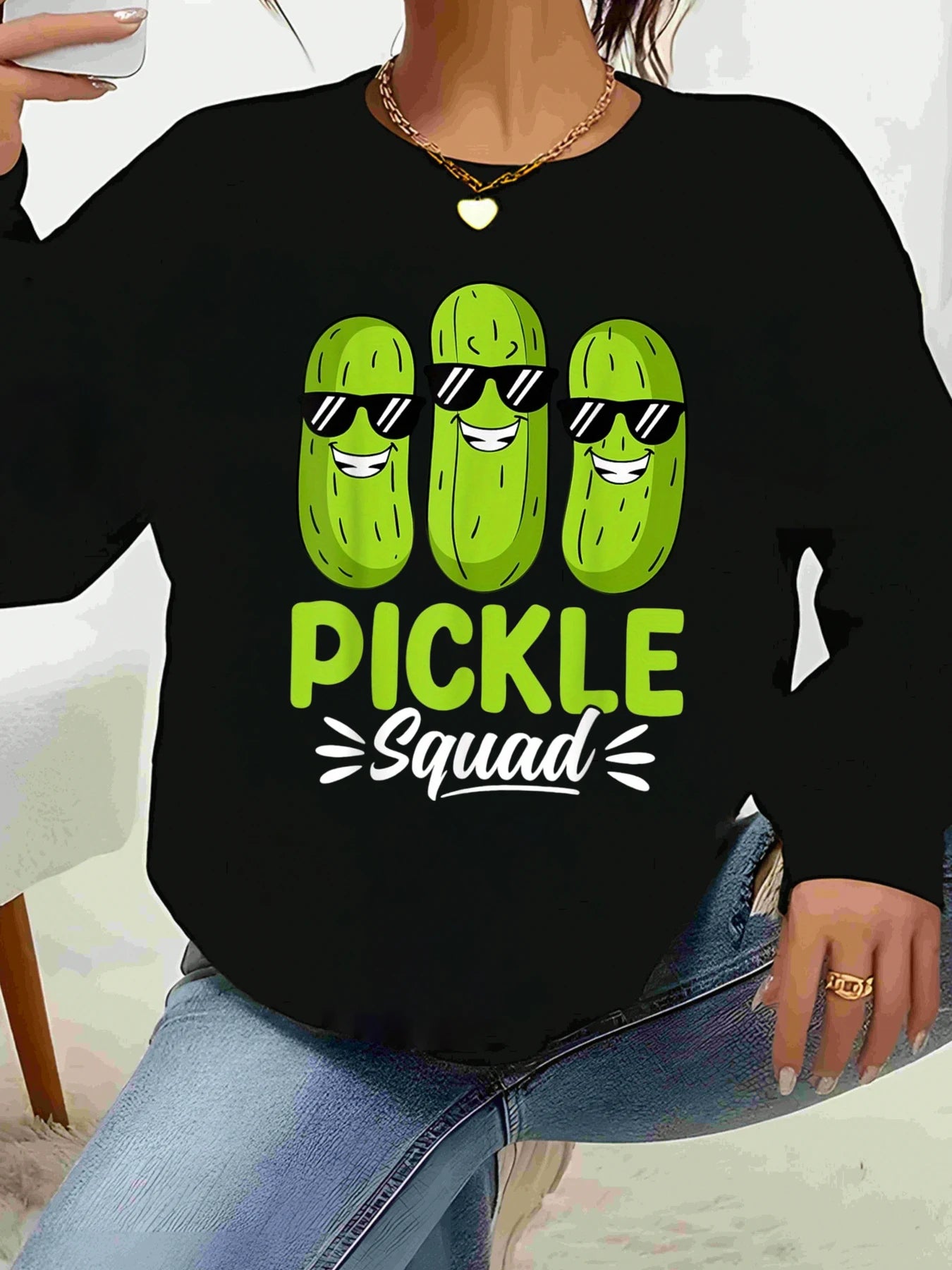 Pickle Crew Print Long Sleeve t-shirt