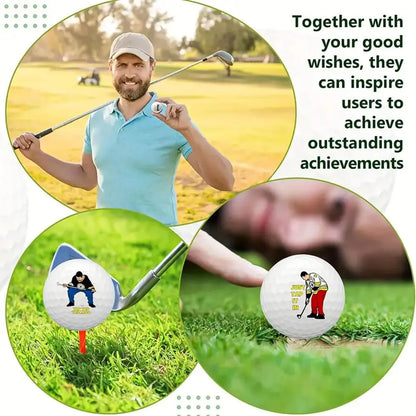 4 Funny Golf Balls Gift Set