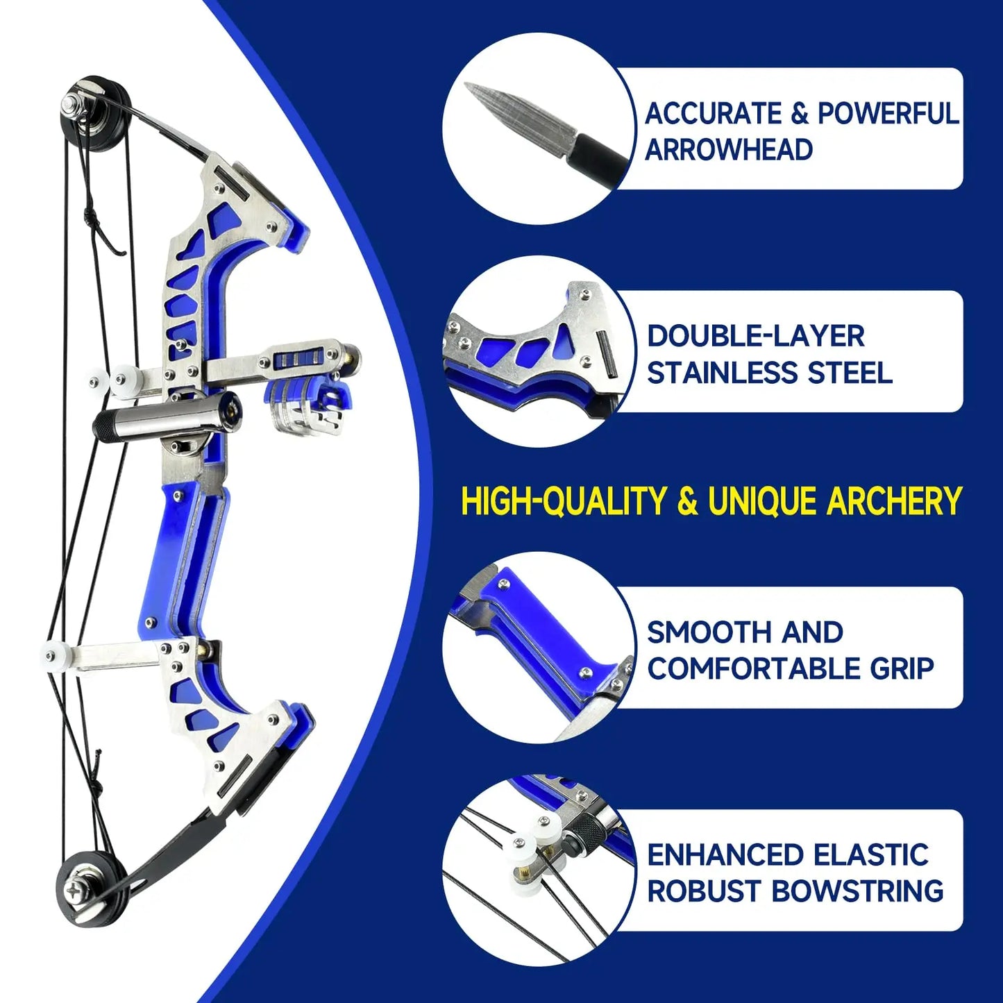 Mini Archery Bow Set 9.8"