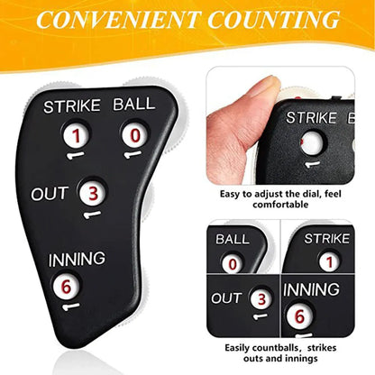 1-5pcs Umpire Gear 4 Wheel Baseball Umpire Clicker Handheld Baseball Softball Game Counter Referee Indicator Baseball Clicker