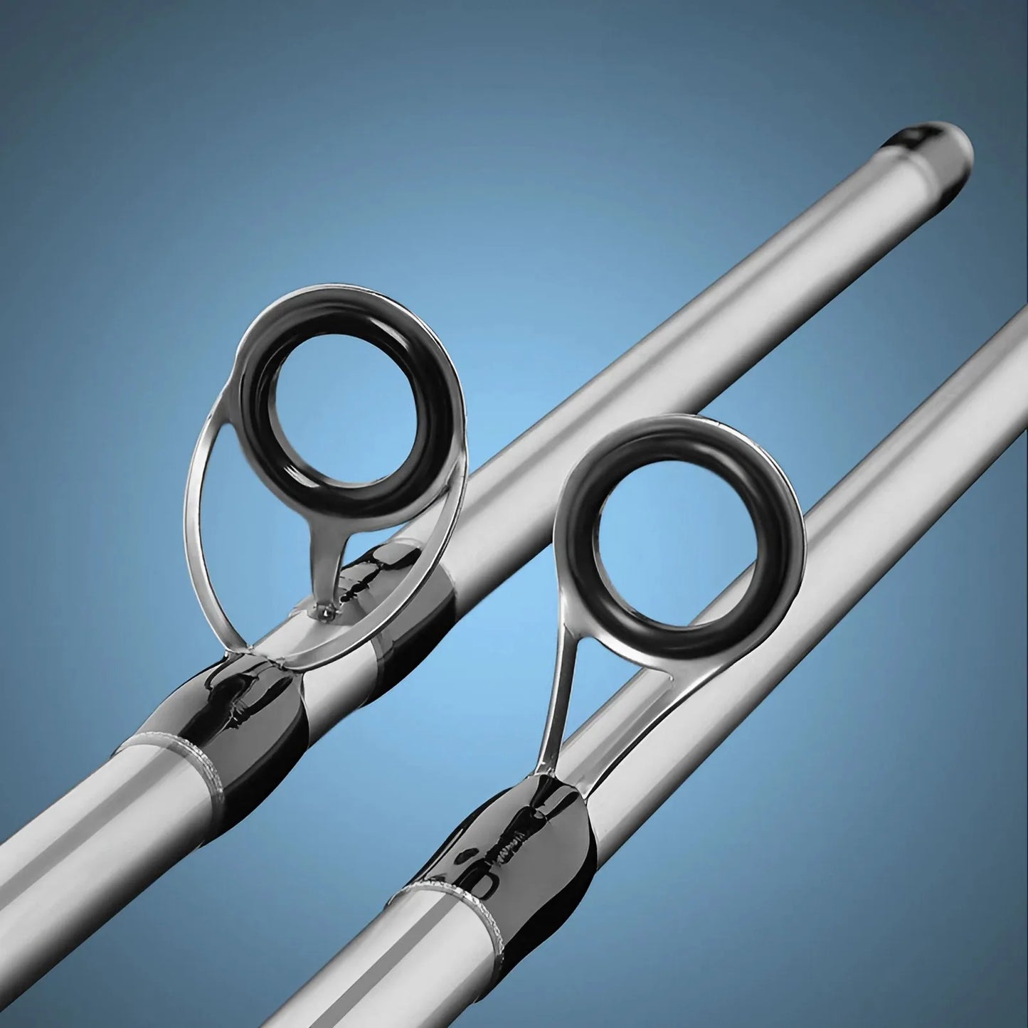 70.86 inch-Silvery Carbon Fiber Fishing Rod