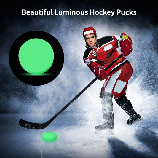 3.54x1.18 In Glow in The Dark Hockey Puck