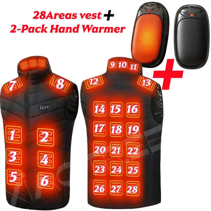 Heated Vest Men Jacket  Womens  Usb